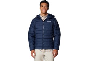 Heren Winterjas met Capuchon Powder Lite II - Donkerblauw M - 40% Korting