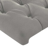 Hoofdborden Set Lichtgrijs Fluweel 2 stuks - 61% Korting