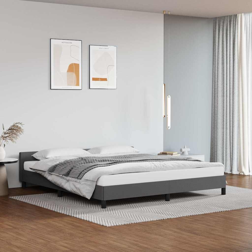 Grijs Bedframe met Hoofdeinde (180x200 cm) - 34% Korting!