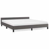 Grijs Bedframe met Hoofdeinde (180x200 cm) - 34% Korting!