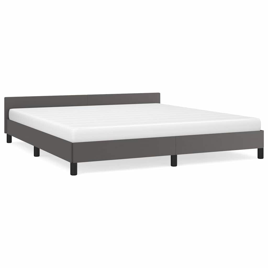 Grijs Bedframe met Hoofdeinde (180x200 cm) - 34% Korting!