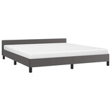 Grijs Bedframe met Hoofdeinde (180x200 cm) - 34% Korting!