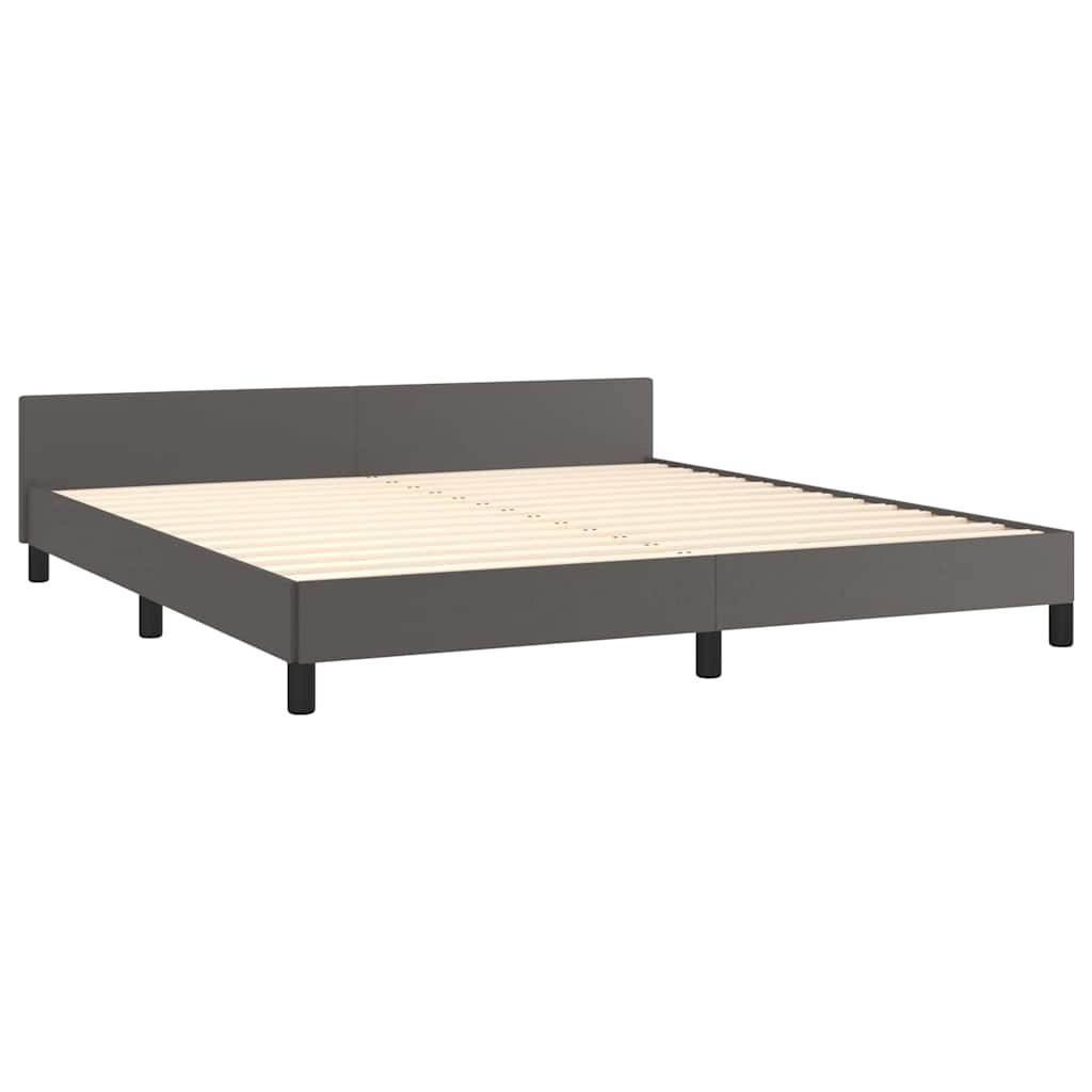 Grijs Bedframe met Hoofdeinde (180x200 cm) - 34% Korting!
