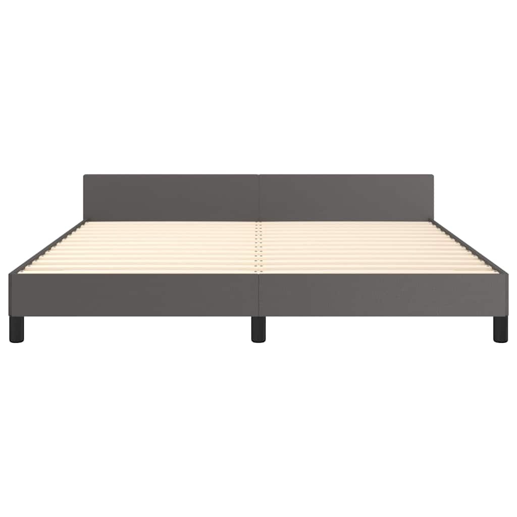 Grijs Bedframe met Hoofdeinde (180x200 cm) - 34% Korting!