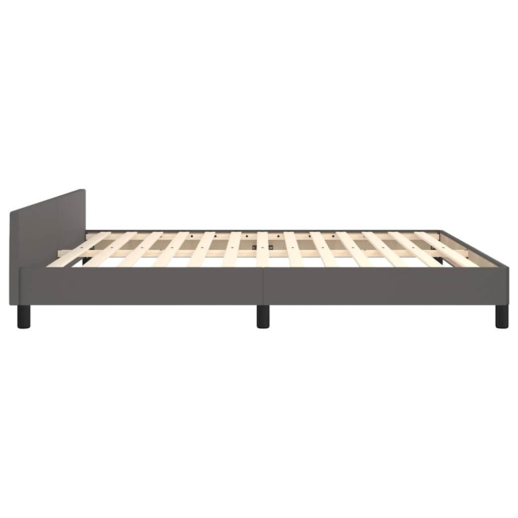 Grijs Bedframe met Hoofdeinde (180x200 cm) - 34% Korting!