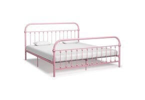 Roze Metalen Bedframe 180x200 cm - 35% Korting!