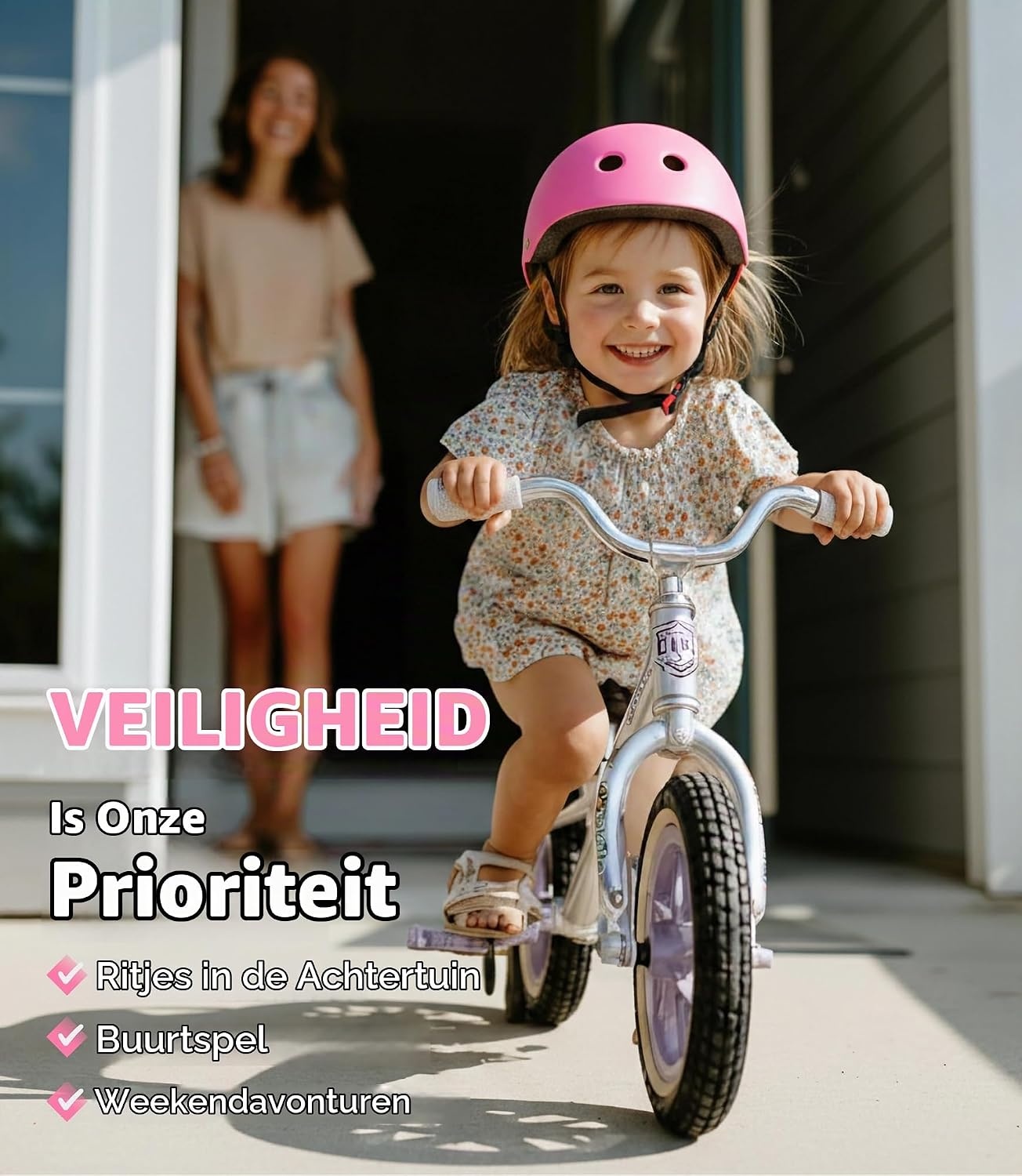 Kinderhelm S Roze - 32% Korting | Fiets, Skateboard, Scooter