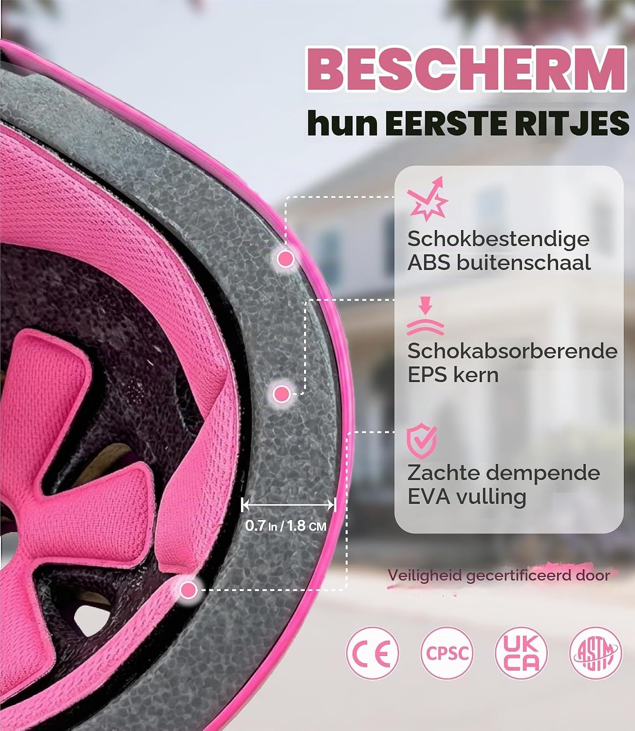 Kinderhelm S Roze - 32% Korting | Fiets, Skateboard, Scooter