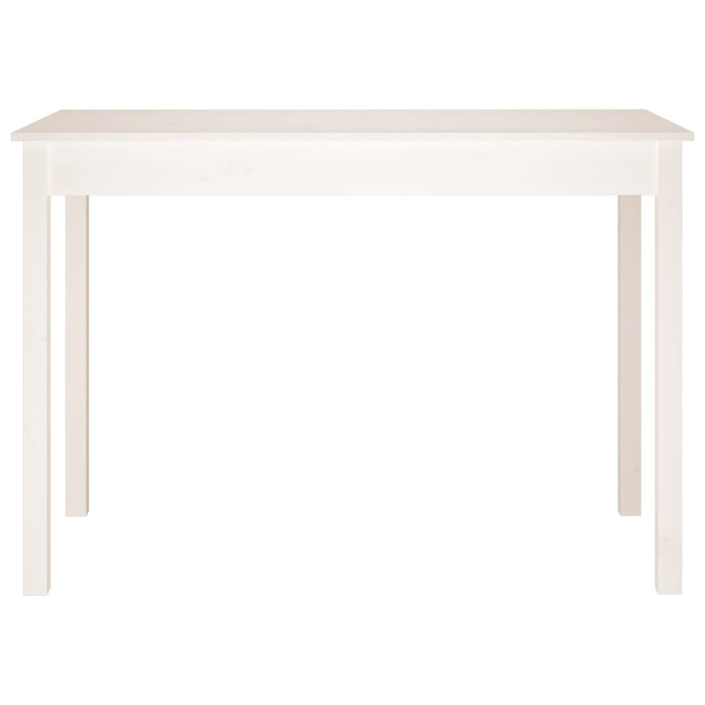 Eettafel massief grenenhout wit - 59% korting