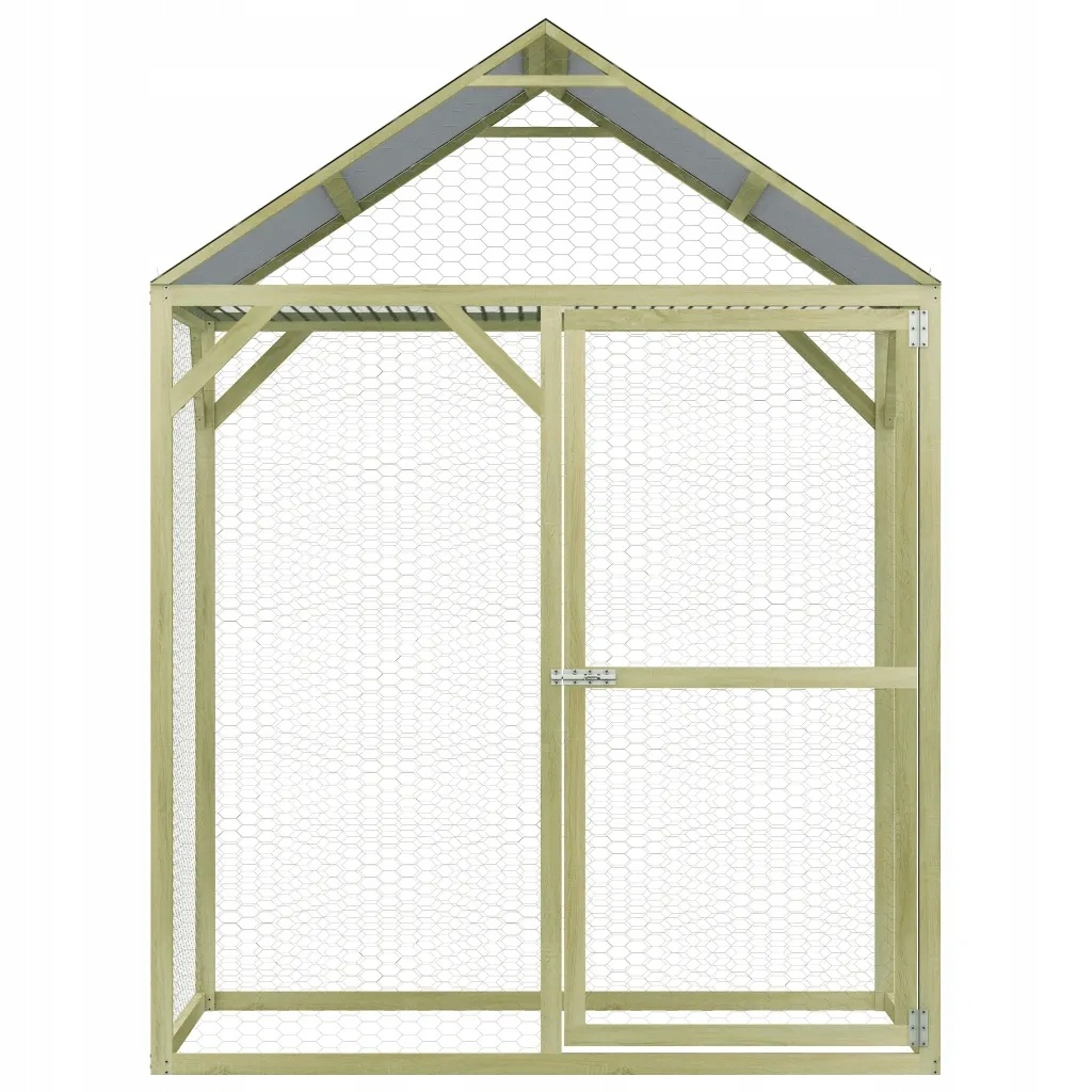 Kippenhok 1,5x1,5x2m Grenenhout met 35% Korting