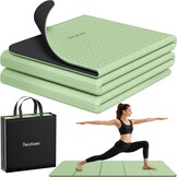 Opvouwbare TPE Yogamat, Antislip Fitnessmat, met Opbergtas
