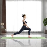 Opvouwbare TPE Yogamat, Antislip Fitnessmat, met Opbergtas
