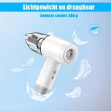 Handstofzuiger, 12000Pa Handstofzuiger Batterij 6 in 1 Batterij Stofzuiger 360 g Handstofzuiger Snoerloze 18650 Draadloze Handstofzuiger Multifunctioneel voor Auto, Keuken en Kantoor