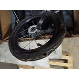 vidaXL Fietstrailer 30 kg ijzer zwart en grijs