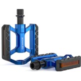 GEWAGE Fietspedalen van aluminium, klein en licht, 3 afgedichte lagers, chromoly-as, antislip platformpedalen met reflector, MTB, trekking, stadsfiets en kinderfiets