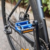 GEWAGE Fietspedalen van aluminium, klein en licht, 3 afgedichte lagers, chromoly-as, antislip platformpedalen met reflector, MTB, trekking, stadsfiets en kinderfiets