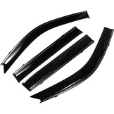 INFINAUTO Window Deflectors Side Tape-On voor Toyota Land Cruiser Prado J120 2003 Zwarte Regenbeschermers