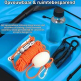 BeGrit Anker met anker, 0,7kg, gegalvaniseerd ankerset met 10 m scheurvaste ankertouw ø 6 mm & ankerbouw bal set