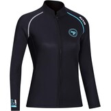 Wetsuit Top heren 1,5 mm neopreen wetsuits jas, rits aan de voorkant lange mouwen duikpak voor zwemmen, snorkelen, duiken, surfen