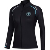 Wetsuit Top heren 1,5 mm neopreen wetsuits jas, rits aan de voorkant lange mouwen duikpak voor zwemmen, snorkelen, duiken, surfen