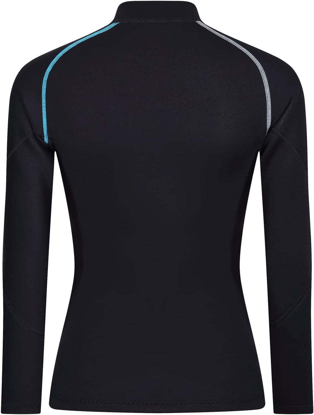 Wetsuit Top heren 1,5 mm neopreen wetsuits jas, rits aan de voorkant lange mouwen duikpak voor zwemmen, snorkelen, duiken, surfen