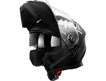 Westt Torque X Systeemhelm - Motorhelm met Zonneklep - ECE 22.06 - Matzwart