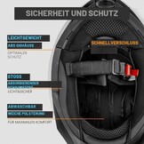 Westt Torque X Systeemhelm - Motorhelm met Zonneklep - ECE 22.06 - Matzwart