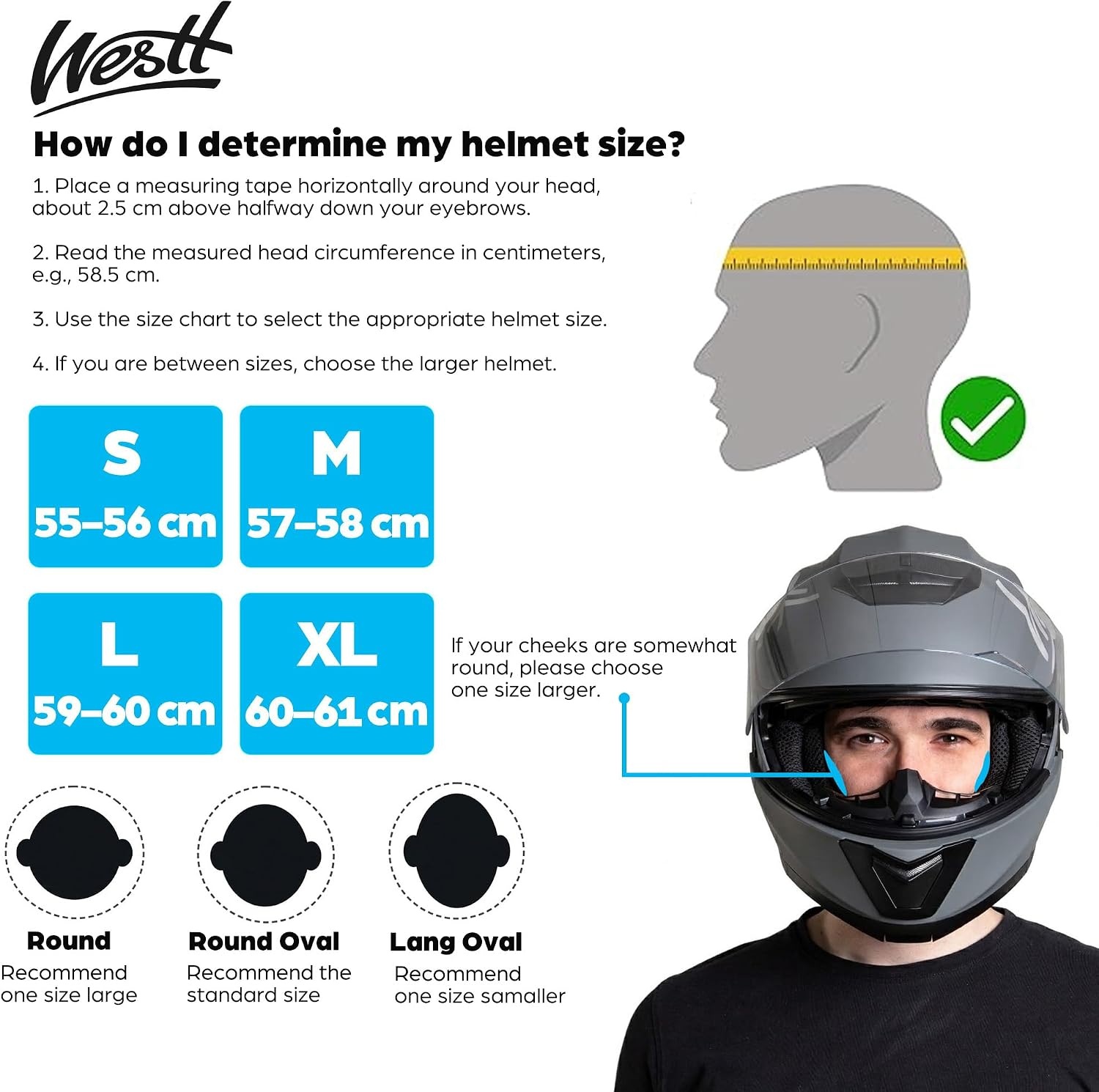 Westt Torque X Systeemhelm - Motorhelm met Zonneklep - ECE 22.06 - Matzwart