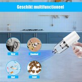 Handstofzuiger, 12000Pa Handstofzuiger Batterij 6 in 1 Batterij Stofzuiger 360 g Handstofzuiger Snoerloze 18650 Draadloze Handstofzuiger Multifunctioneel voor Auto, Keuken en Kantoor
