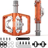 CXWXC Mountainbike pedalen compatibel met Shimano SPD cleats - Dubbelzijdige platform- en klikpedalen, 9/16” fiets platform- en klikpedalen voor race-, MTB- en hybridefietsen