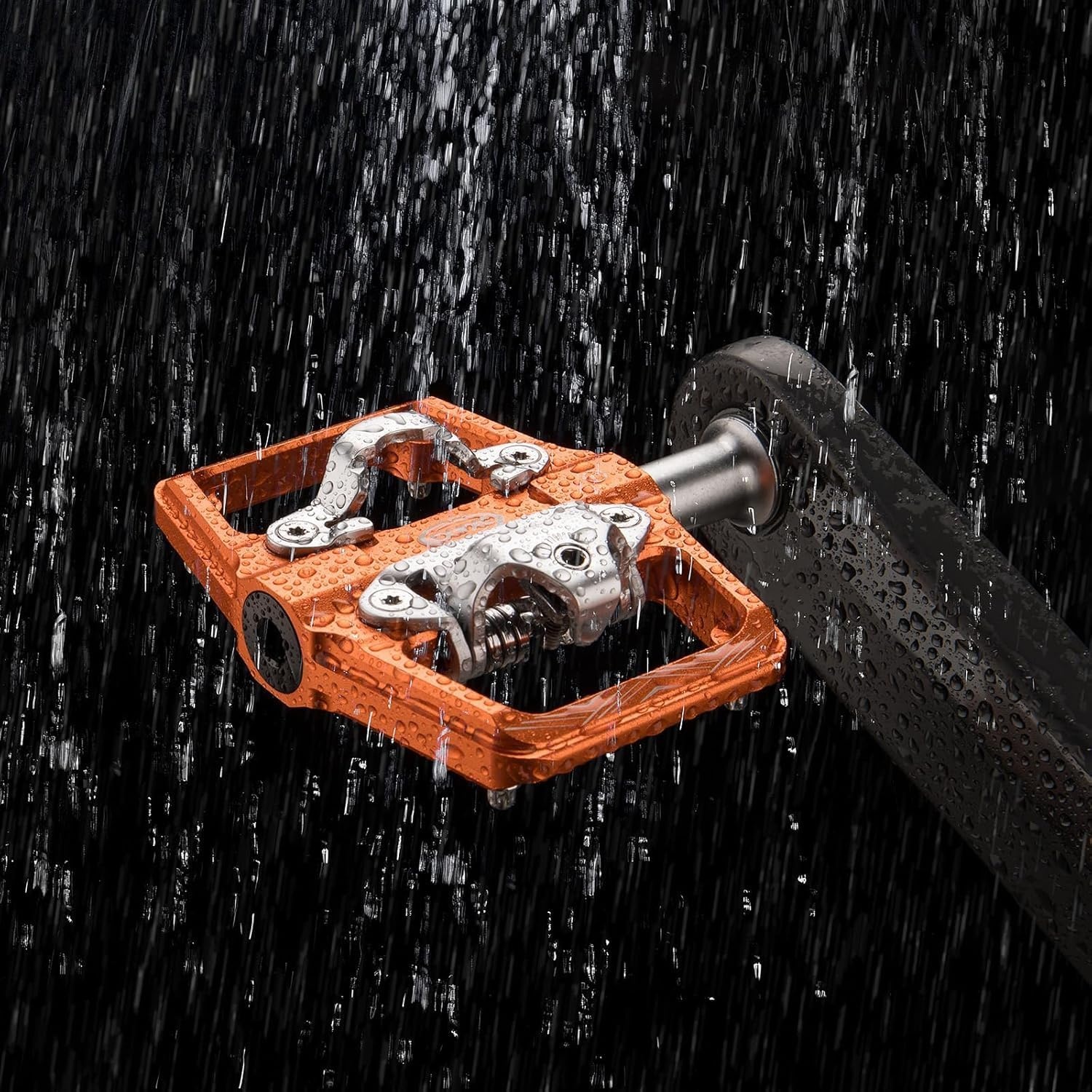 CXWXC Mountainbike pedalen compatibel met Shimano SPD cleats - Dubbelzijdige platform- en klikpedalen, 9/16” fiets platform- en klikpedalen voor race-, MTB- en hybridefietsen