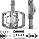 CXWXC Mountainbike pedalen compatibel met Shimano SPD cleats - Dubbelzijdige platform- en klikpedalen, 9/16” fiets platform- en klikpedalen voor race-, MTB- en hybridefietsen