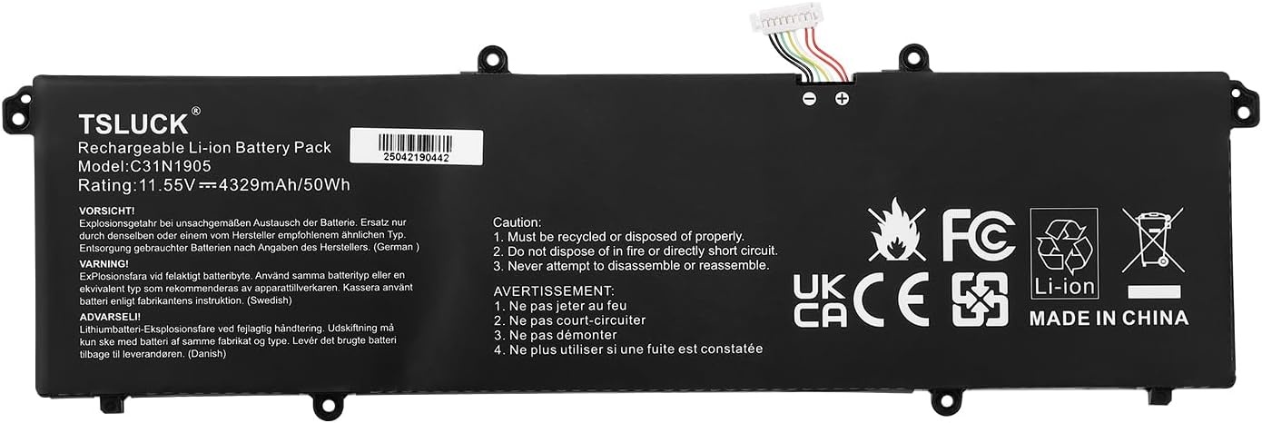C31N1905 Batterij voor Asus VivoBook S13 S333FA S330UA S330FA S330FN S330UN S333JA S333JP S333JQ S14 S433FA S433EQ S433EA S433IA S433FL S413DA M433IA S15 S533FL S533EQ S533IA S513EA M533IA