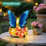 Linkax Tuinfiguren op zonne-energie, vlinder, tuindecoratie voor buiten, met ledlicht, verjaardagscadeau voor vrouwen, vriendin, paasgeschenken, volwassenen, thuis, balkon, decoratie, moederdagcadeau