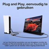 HDMI naar USB C-adapter voor AR-bril - 4K @60Hz HDMI-bron naar USB-C Display Converter, aluminium behuizing, voor PS5/4, Xbox, Switch, laptop, Fire TV Cube naar XREAL, Rokid, RayNeo, Viture, draagbare