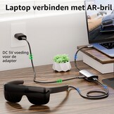 HDMI naar USB C-adapter voor AR-bril - 4K @60Hz HDMI-bron naar USB-C Display Converter, aluminium behuizing, voor PS5/4, Xbox, Switch, laptop, Fire TV Cube naar XREAL, Rokid, RayNeo, Viture, draagbare