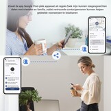 ATUVOS Smart Tag Pro - Bluetooth Tracker voor Apple Zoek mijn & Google Zoek mijn apparaat - 2 Pack