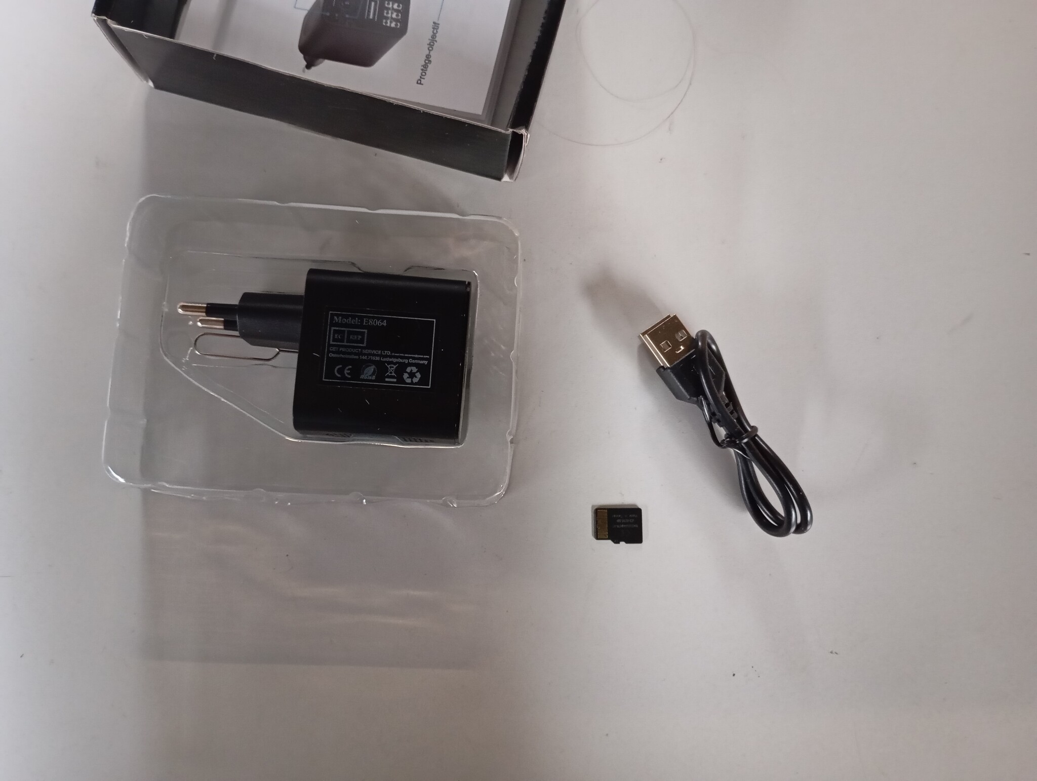 Amyway Mini-bewakingscamera, 32GB 1080P, draagbaar, bewegingssensor, nachtzicht, USB, herbruikbaar