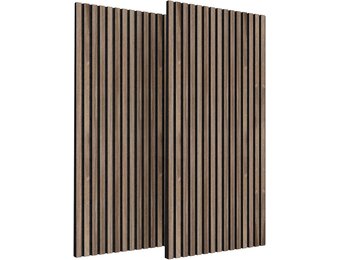 TONOR Zelfklevende Akoestische Wandpanelen 120x60x1,9 cm Walnoot - 2 stuks