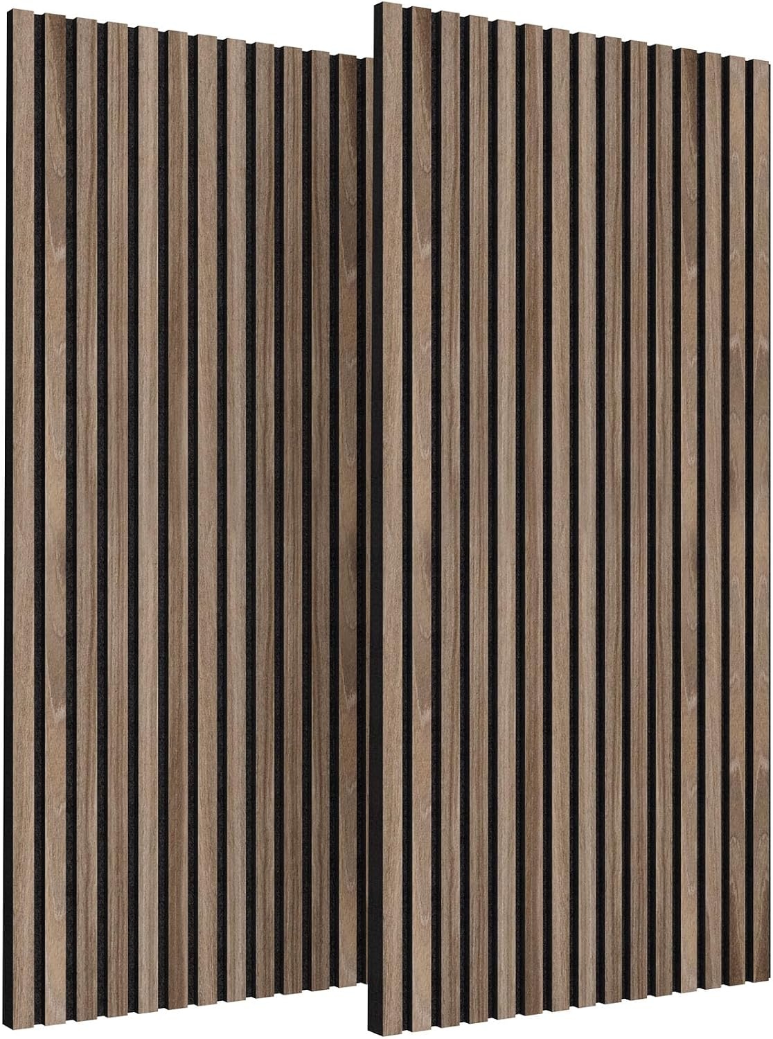 TONOR Zelfklevende Akoestische Wandpanelen 120x60x1,9 cm Walnoot - 2 stuks
