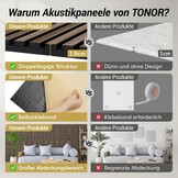 TONOR Zelfklevende Akoestische Wandpanelen 120x60x1,9 cm Walnoot - 2 stuks