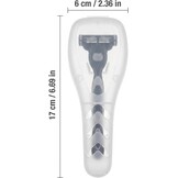 2Pcs Clear Draagbare Reizen Mannen Handleiding Scheermes Protector Plastic Doos Cover Container Opslag Scheerapparaat Houder Protector Case Organizer, Compact Ttravel Scheermes Protector Mannen