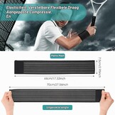 Ouligay 2 stuks elastische polsbandages sport handbandage pols polsbandage ademende klittenbandsluiting polssteun voor fitnessstudio tennis krachttraining mannen vrouwen