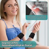 Ouligay 2 stuks elastische polsbandages sport handbandage pols polsbandage ademende klittenbandsluiting polssteun voor fitnessstudio tennis krachttraining mannen vrouwen