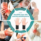 Ouligay 2 stuks elastische polsbandages sport handbandage pols polsbandage ademende klittenbandsluiting polssteun voor fitnessstudio tennis krachttraining mannen vrouwen