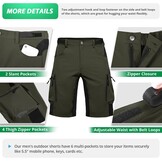 Hiauspor Heren Mountainbike Broek - MTB Fietsbroek - Sneldrogend - Groen - Maat S