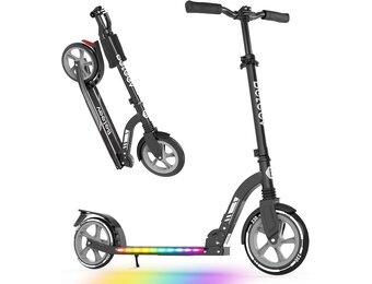 BELEEV V10 Step Zwart - 230 mm wielen - Opvouwbaar - Met LED-verlichting