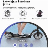 BELEEV V10 Step Zwart - 230 mm wielen - Opvouwbaar - Met LED-verlichting