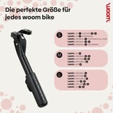 woom Kickstand Leggie zijstandaard voor kinderfiets zwart aluminium