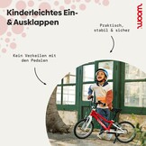 woom Kickstand Leggie zijstandaard voor kinderfiets zwart aluminium